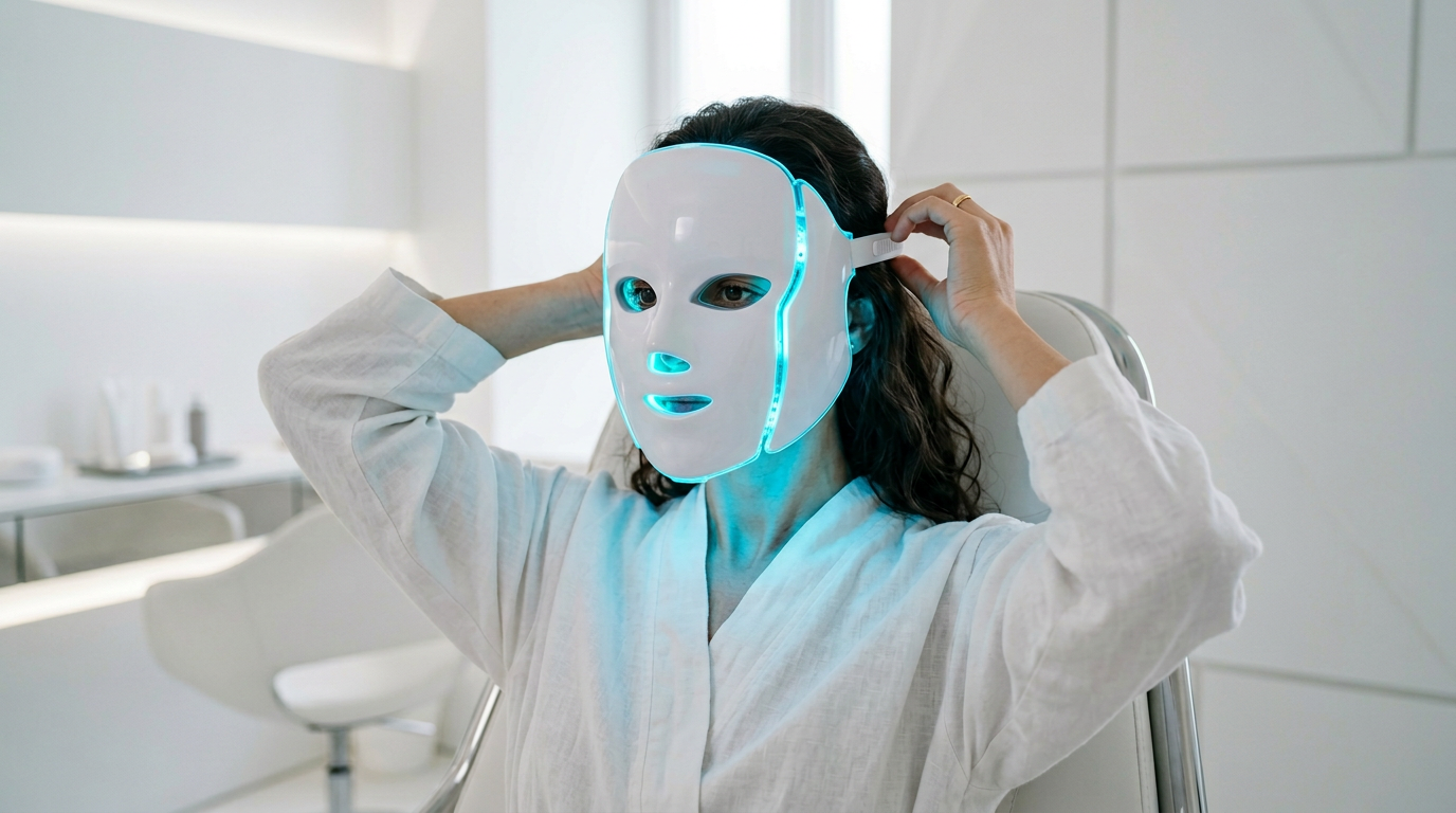Maschera LED per fototerapia viso