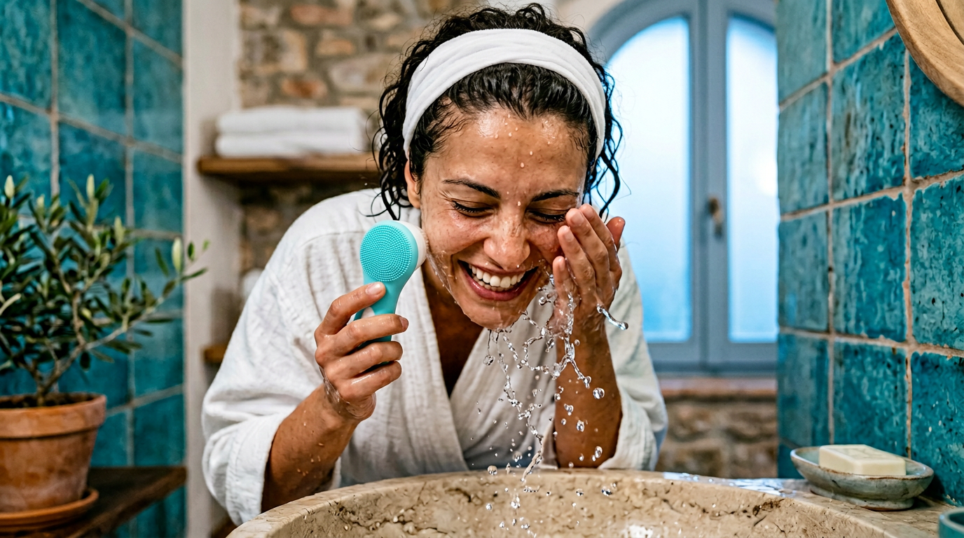 Spazzola sonica per pulizia viso
